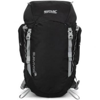 Mochila Regatta Survivor V4 35L, capacidad de 35 litros, diseño resistente y duradero, múltiples compartimentos para organización, correas ajustables y acolchadas, sistema de ventilación en la espalda, material impermeable