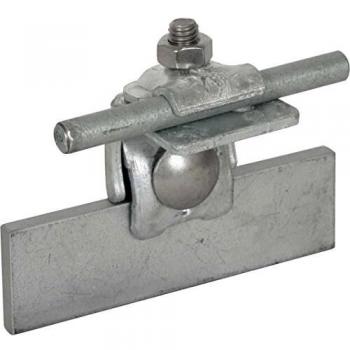 Dehn 365050 Angled Rebate Clamp for Lightning Protection, Clamping Range 0.7-8mm, RD6-10mm