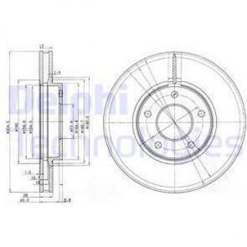 Disco de freno DELPHI BG3547 - Disco de freno de alta calidad, diseñado para un rendimiento óptimo, fabricado con materiales duraderos, resistencia a la deformación y al desgaste, compatible con múltiples modelos de vehículos