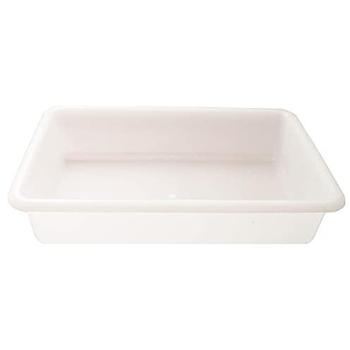 Bandeja Frigorífica Tradineur de Plástico Reutilizable para Servir Comida y Aperitivos - 4 Litros - 35 x 27,5 x 6 cm - Blanco
