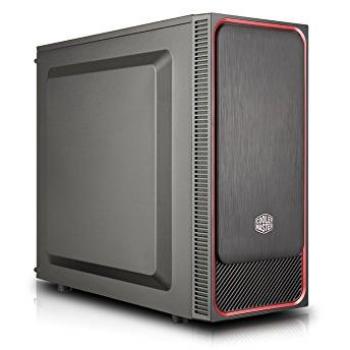 Cooler Master MasterBox E500L Red - Cajas de ordenador de sobremesa 'ATX, microATX, Mini-ITX, Rojo, Panel lateral sólido' MCB-E500L-KN5N-S01