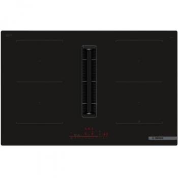 Placa de Inducción Aspirante Bosch Serie 6 PVQ811H26E - 4 Fuegos, 7400W, Home Connect, 80 cm