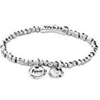 UNOde50 Sealed Love Silver Plated Bracelet - Women's Size M