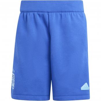 Adidas Pantalón Corto Argentina Travel Copa América 2024 - Pantalón corto de viaje, diseño oficial de la selección argentina, tejido ligero y transpirable, ideal para actividades deportivas y uso diario, con el logo de la AFA