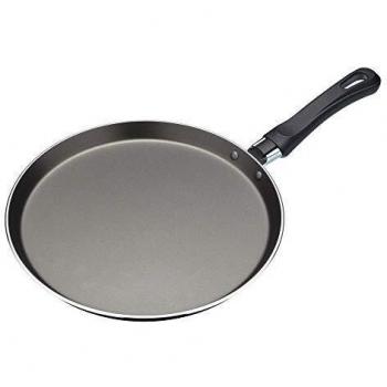 KitchenCraft - Sartén Antiadherente para Tortitas con una Receta Impresa, Aluminio, 24 cm