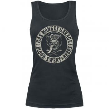 Gas Monkey Garage Blood, Sweat & Beers Top Mujer Negro M