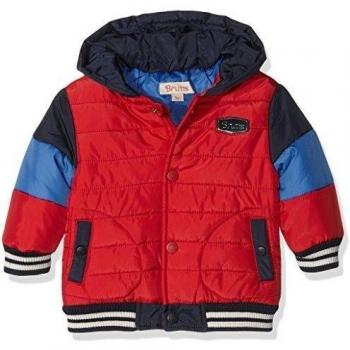 BRUMS Giubbino Maniche Ins, Abrigo Impermeable Para Bebés, Rosso Scuro 05, 9M