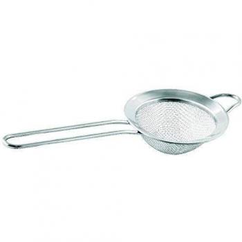 Fackelmann Colador Malla Fina Borde Plano Acero Inox. Color inox. Ø7,5x19,5cm. 1 ud.