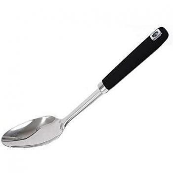 Quttin Cuchara SS Soft 105124 Cucharón de Acero Inoxidable, Negro, Plastic, Multicolor
