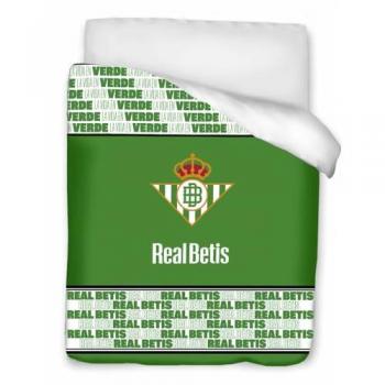 Edredón Digital Real Betis 180x260 cm para cama de 90 cm, 300 grs, exterior 100% poliéster e interior 100% algodón