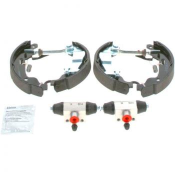 Kit de frenos BOSCH 0 204 114 648 - Disco de tambor con accesorios, cilindro de freno rueda, conjunto operativo del tambor (mordazas, cilindro, muelle)