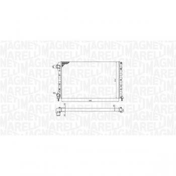 Radiador de refrigeración del motor MAGNETI MARELLI 350213194400 para FIAT