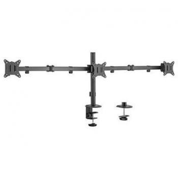 Gembird MA-D3-01 Adjustable Desk Mount for 3 Displays, Swivel Tilt Rotate, 17-27, Up to 7kg