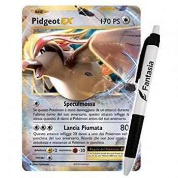 Fantàsia Pidgeot EX - Carta Pokemon ITA - Evoluzioni - 64/108 + Penna