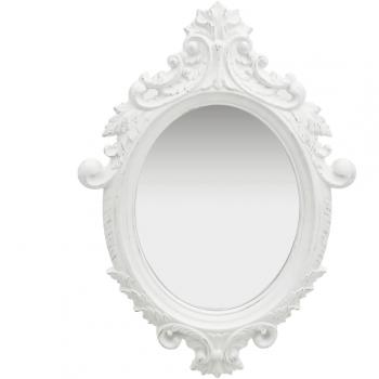 vidaXL Wall Mirror Castle Style 56x76 cm White