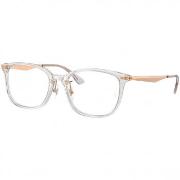 Ray-Ban RX5403D Unisex Eyewear, Color 8416, Asian Fit, Clear Lens Size 52, Blue Light Blocking Available