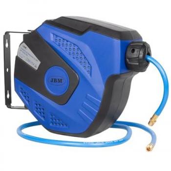 Carrete de Manguera de Aire Retráctil 11m - Azul Portátil JBM