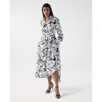 Vestido satinado con estampado de Salsa Jeans