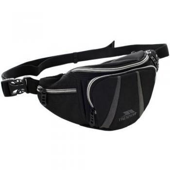 Trespass Dax Riñonera, Unisex, Negro-Negro, 2,5 L