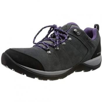 Columbia FIRE VENTURE S II Zapatos de senderismo impermeables para mujer, Gris