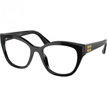 Miu Miu MU05XV 1AB1O1 Women’s Eyeglasses Black Size 52 (Frame Only) - Blue Light Block Available