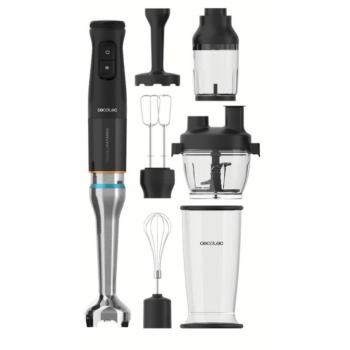 Cecotec Katana 15 TotalDestroy Full B Screen Batidora de Mano 1500W Negro con Accesorios, 21 Velocidades, Pantalla LED, Incluye Vaso de 0.8L