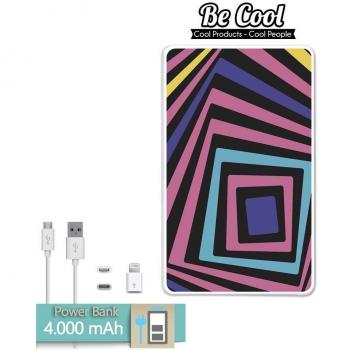 Becool® - Batería Externa Power Bank 4000 mah + Gratis 1 cable USB-MicroUsb