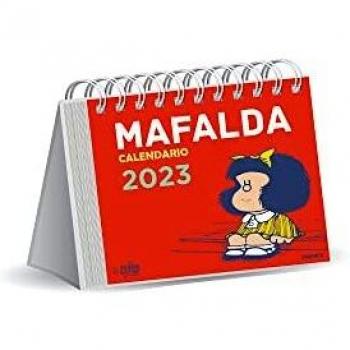 Calendario 2023 Mafalda Escritorio Rojo