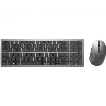 Combo Inalámbrico de Teclado y Ratón Dell KM7120W - Bluetooth 5.0, 2.4 GHz, QWERTY Nórdico, Gris Titanio