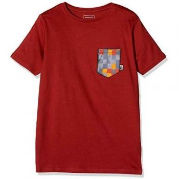 Quiksilver Byron Boogie T-Shirt, Niños, Brick Red, M