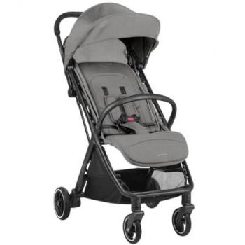 Silla de paseo autoplegable Kikkaboo Lauren Gris Claro, cochecito ajustable, plegable, estructura de aluminio