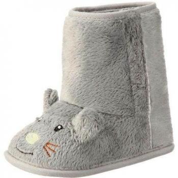 Playshoes Baby Fell-Schuh Mäuschen von Playshoes, Art. 103475 103475 - Zapatillas de casa para bebé, color gris, talla 20/21