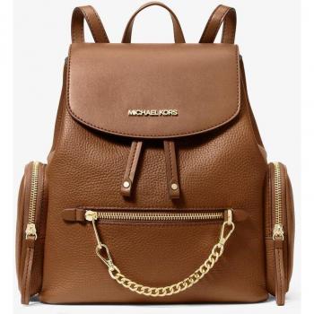 Michael Kors Jet Set Medium Luggage Leather Chain Shoulder Backpack Bag