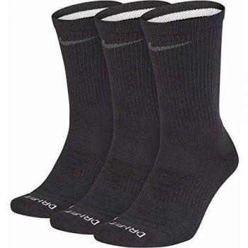 Nike Pro Everyday MAX Cushioned Calcetines, Unisex Adulto, Black/Black/Wolf Grey, L