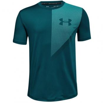 Under Armour Raid SS tee Camiseta de Manga Corta, Niños, Verde
