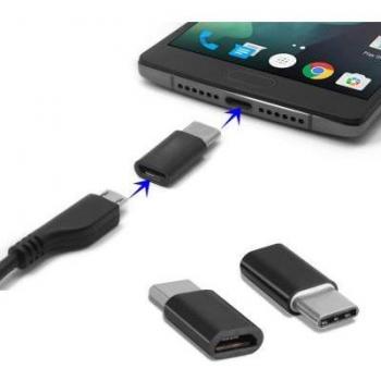 Adaptador Micro USB a USB-C 3.1 Negro