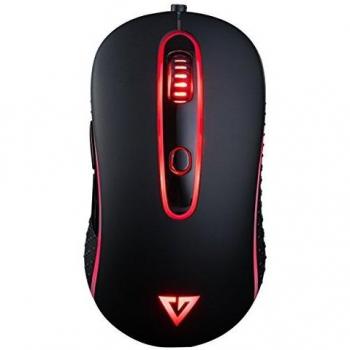 Modecom MC-GMX2 USB Óptico 7200DPI Negro, Rojo Ambidextro - Ratón