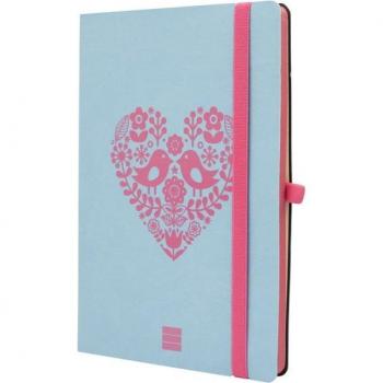 Cuaderno tapa blanda 72 hojas 80 g/m² Design A5-148x210 mm liso Love Finocam