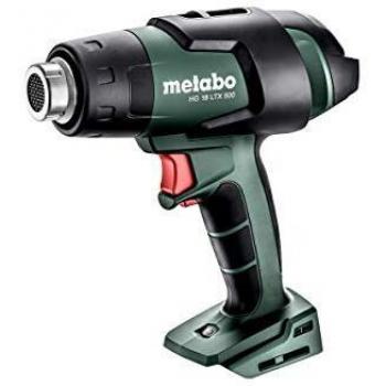 metabo 4061792178724 610502840-Pistola de Aire Caliente versión SIN BATERÍAS 18V Li-Ion HG 18 LTX 500 con maletin MetaBox, Negro