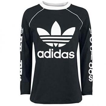 Adidas OG Longsleeve Camiseta, Mujer, Negro, 36