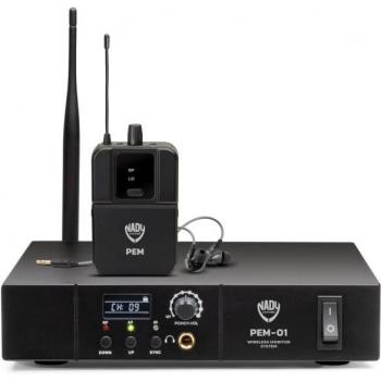 Nady PEM-01 16-Ch Single Transmitter Wireless In-Ear Monitor System, 903-928MHz