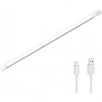 Tira LED Armario 38 Luces Naturales con Sensor de Movimiento Recargable USB 48cm