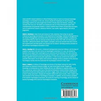 Critical Thinking in Psychology: A Cambridge University Press Guide