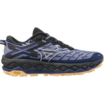 Zapatillas de trail running Mizuno Wave Mujin 10 mujer lila azul, características: diseño específico para mujeres, tecnología Wave para amortiguación, suela con tracción mejorada, parte superior transpirable y ligera, soporte en el