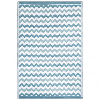 Alfombra pasillera Moderna Azul de Polipropileno para Pasillo de 90 x 150 cm Vitta - LOLAhome