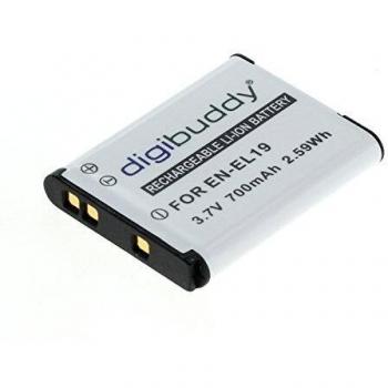 digibuddy Batería Compatible con Nikon EN-EL19 Li-Ion