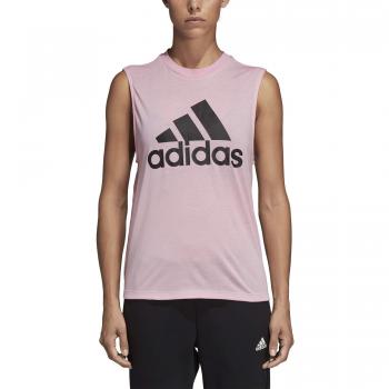 Adidas W MH BOS Tank Camiseta de Tirantes, Mujer, rosaut, S