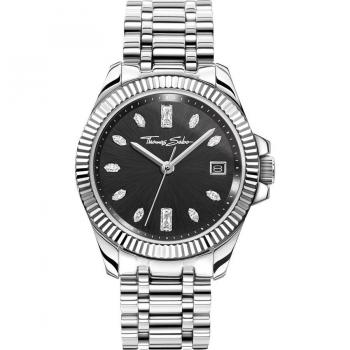 Thomas Sabo Divine Black White Stones Watch WA0406-201-203 Female