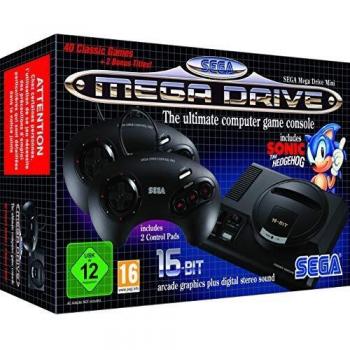 Mini Consola SEGA Megadrive con 2 Control Pads y 40 Juegos Legendarios Integrados