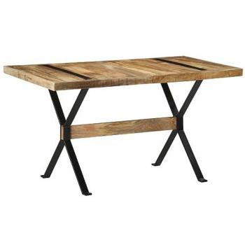 Rough Mango Wood Dining Table 140x70x76 cm
